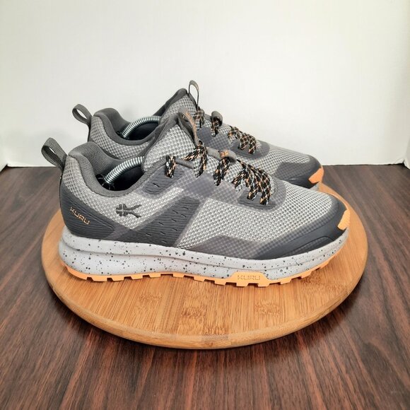 Kuru Atom Trail Womens 8 Shoes Smoke Gray Apricot Plantar Fasciitis Sneakers - Picture 1 of 10